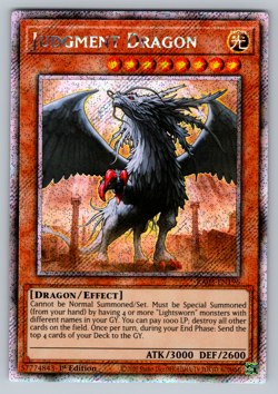 Judgment Dragon Yugioh RA03-EN196 Platinum Secret Rare PSR NM - Image 1