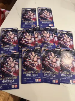 One Piece TCG: The Azure Sea's Seven 12 Card Booster Pack -11 pack lot - Image 1