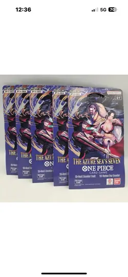 One Piece TCG: The Azure Sea's Seven 12 Card Booster Pack -11 pack lot - Image 2