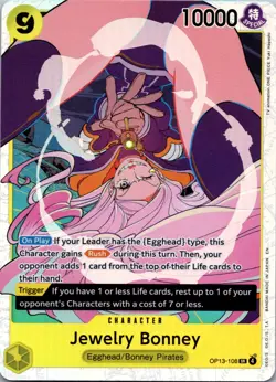 Jewelry Bonney OP13-108 SR Carrying On His Will One Piece TCG NM - Image 1