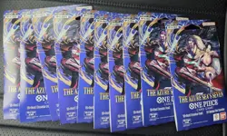 Lot of 10 One Piece TCG OP14 Azure Sea's Seven Sleeved Booster Packs English - Image 1