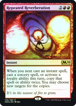 Magic The Gathering MTG REPEATED REVERBERATION FOIL Prerelease Cards NM - Image 1