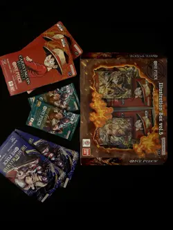 One Piece Card Game Bundle - Illustration Box Vol. 5 + 4 Sleeved Packs + 2 Packs - Image 1