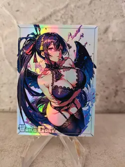 Akeno Himejima Trading Card Waifu Goddess Story Anime Girl holo Karte Manga - Image 1