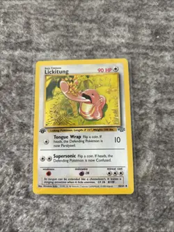 Pokemon Card Lickitung 38/64 Jungle Regular 1st Edition - Image 1