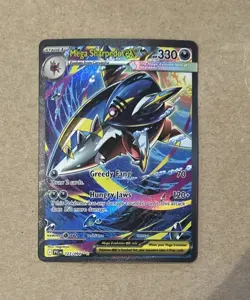 2025 Pokemon Phantasmal Flames Mega Sharpedo Ex Holo Card 127/094 - Image 1