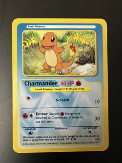 Vintage 2004 Pokemon Funskool Charmander Card India - Image 1