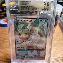 2019 Pokemon Hidden Fates Leafeon GX UR SV46/SV94 Graded 9.5 GM Card - Image 1