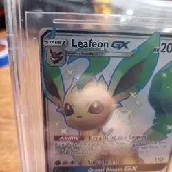 2019 Pokemon Hidden Fates Leafeon GX UR SV46/SV94 Graded 9.5 GM Card - Image 3