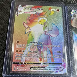 pokemon lot of 6 cards Lycanroc rainbow vmax Mewtwo and more - Image 2
