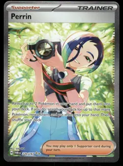 Pokemon Cards Perrin 220/167 Twilight Masquerade Special Illustration Rare NM - Image 1