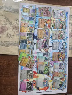 Huge lot (35) of Pokemon EX Cards And Reverses Prismatic Black Bolt White Flare - Image 1