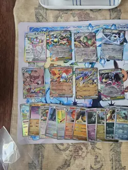Huge lot (35) of Pokemon EX Cards And Reverses Prismatic Black Bolt White Flare - Image 2
