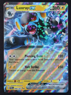 Luxray ex - 068/167 - Double Rare Pokemon SV06 Twilight Masquerade TCG Card - Image 1