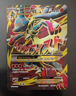 Pokemon M Lucario EX Alternate Art Promos Card 55a/111 Mega Holo TCG Foil - Image 1