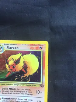Pokemon Cards: Jungle Rare Holo: Flareon 3/64 - Image 4