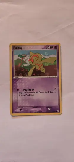 Pokemon TCG Baltoy EX Hidden Legends 52/101 Holo Card - Image 1