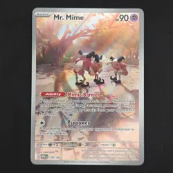 Pokemon TCG Card Mr Mime 179/165 S&V 151 Illustration Rare *English* - NM - Image 1