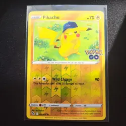 Pokemon TCG Pokemon Go Pikachu Reverse Holo Rare Card 028/078 - Image 1