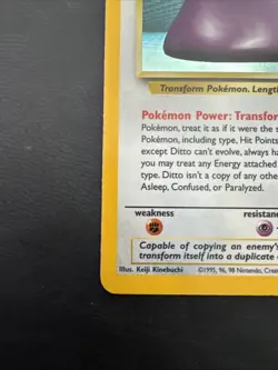 Pokemon TCG Ditto Rare Holo Card 3/62 Fossil - Image 4