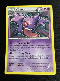 Pokemon Gengar Non Holo Rare TCG Card 60/162 XY Breakthrough MP - Image 1
