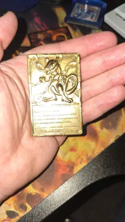 1999 Pokemon Mewtwo #150 Burger King 23K Gold Plated Card - Nintendo Promo - - Image 2