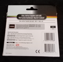 Final Fantasy Trading Card Game 2 Player Starter Set Wraith Vs Knight English - Image 5