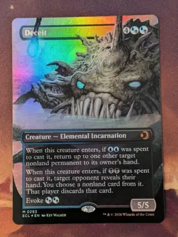 MTG - Deceit (borderless foil) - ECL (NM+) - Image 1