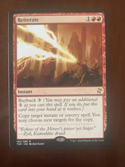 Reiterate Time Spiral Remastered Regular MTG NM #182 - Image 1