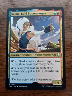 MTG Avatar The Last Airbender Misprints: White Lotus Tile, Phoenix Fleet, Sokka - Image 3