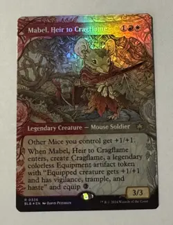 MTG Mabel, Heir to Cragflame-Bloomburrow Borderless FOIL LP - Image 1