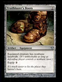 MTG Trailblazer's Boots LP Light Play Zendikar [2856] - Image 1