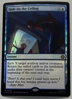MTG Marvel’s Spider-Man Hide on the Ceiling Instant RARE FOIL #0032 - Image 1
