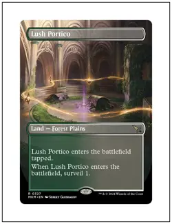 1x Lush Portico, Borderless Art, Magic the Gathering MTG NM - Image 1