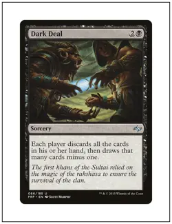 1x Dark Deal, Fate Reforged, Magic The Gathering MTG NM/LP - Image 1
