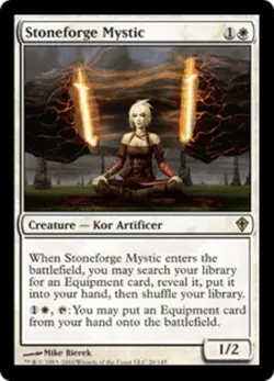 MTG Stoneforge Mystic, Light Play, English Worldwake - Image 1