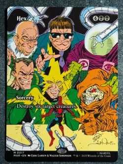 Hex Full Art Spiderman Marvel MTG Magic the Gathering 2025 - Image 1