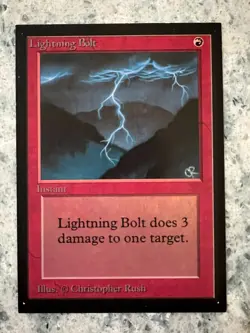Lightning Bolt - Collectors Edition - NM - MTG - Magic: The Gathering - Image 1
