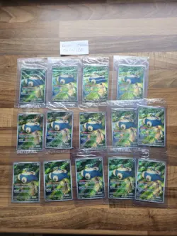 Pokemon Card Snorlax SVP EN 051 Scarlet & Violet 151 Promo Holo NM bundle of 14 - Image 1