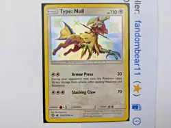 Type: Null SHINY HOLO RARE card SV45/SV94 Sun & Moon Hidden Fates 2019 Pokemon - Image 3