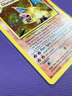Pokemon TCG Charizard Base Set 4/102 Holo Rare LP-MP (Pics) Original Owner - Image 3