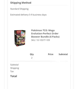 *PRESALE* Pokemon Center Booster Bundles, Mega Evolution Perfect Order - Image 2