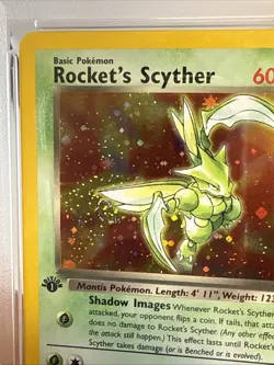 Rocket's Scyther 2000 Pokemon Gym Heroes 1st Edition PSA 9 #13 - Image 2