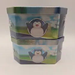 Pokemon Sword & Shield Pokemon Go Tin Set (2) Pikachu, Snorlax SEALED DK0193 - Image 4