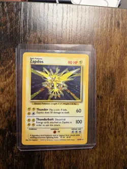 1999 Pokemon Base Set Zapdos Holo NM 16/102 - Image 1