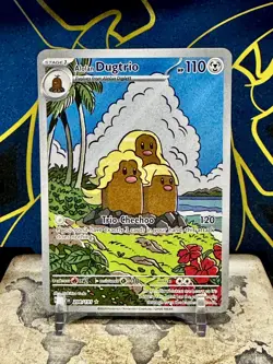 NM-Mint Alolan Dugtrio - 208/191 - Illustration Rare Pokemon Surging Sparks - Image 1