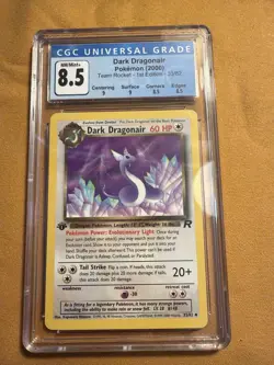 Dark Dragonair 1st Edition Team Rocket 33/82 CGC 8.5 Pokemon 2000 W/ Subgrade - Image 1