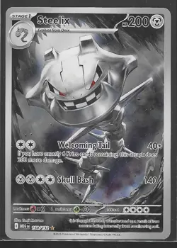 Pokemon Steelix Illustration Rare 150/132 Me01: Mega Evolution Holo Near Mint - Image 1