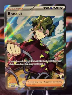 2025 POKEMON PRE EN-PRISMATIC EVOLUTIONS 135 BRASSIUS ULTRA RARE - Image 1