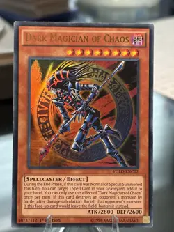 Yugioh TCG Dark Magician Of Chaos 1st Edition 1996 YGLD-ENC02 Holographic - Image 2